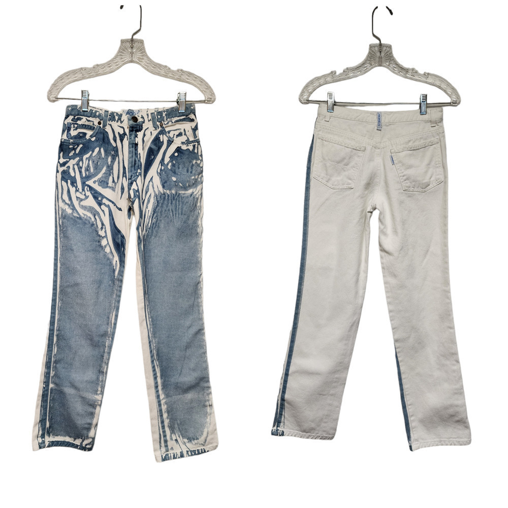 Vintage Jeans By Simonetta Boot-Cut Colorblock Denim Jeans Size EUR12/US Small